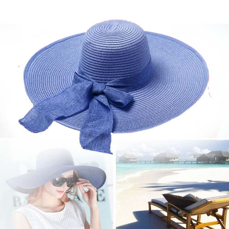 Women Summer Hats Foldable Wide Large Brim Beach Sun Straw Cap Elegant Hats Caps