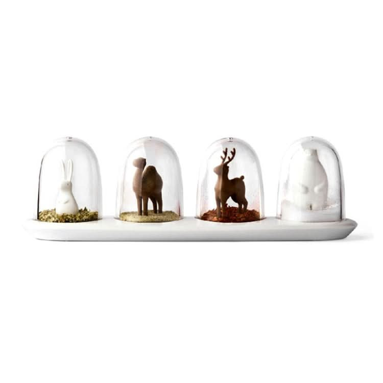 4 in 1 Kitchen Animals Cartoon Shape Seasoning Bottle Set-Reluova