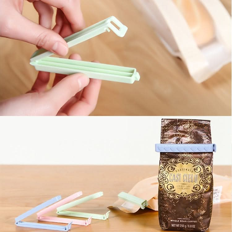 5pcs / Pack Plastic Bag Snack Bag Sealing Love Clip Kitchen Accessories Green-Reluova