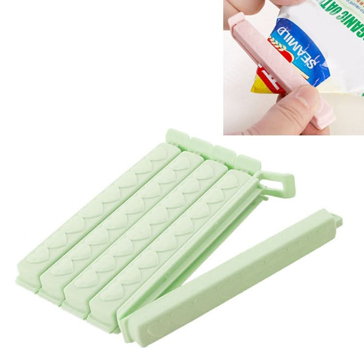 5pcs / Pack Plastic Bag Snack Bag Sealing Love Clip Kitchen Accessories Green-Reluova