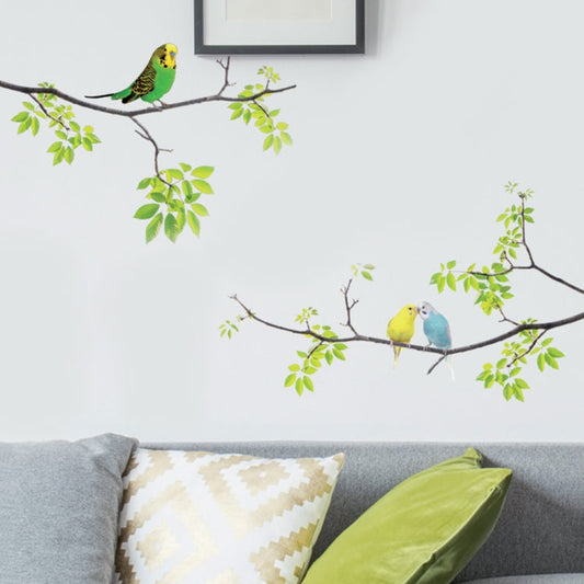 Fresh Branches Birds Wall Sticker Living Room TV Sofa Background Decoration My Store