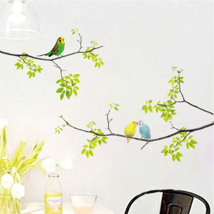 Fresh Branches Birds Wall Sticker Living Room TV Sofa Background Decoration My Store