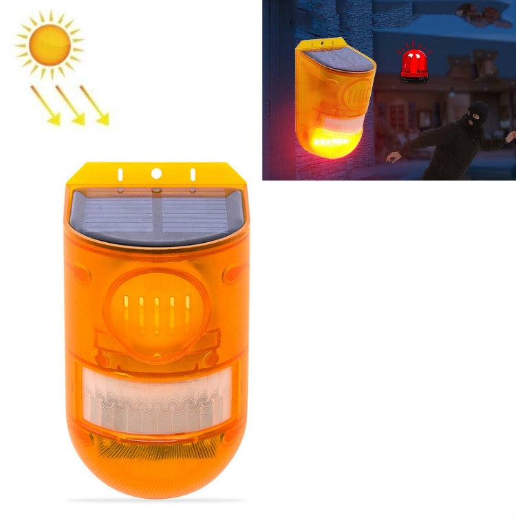 129dB Solar Alarm Light Human Body Induction Remote Control Alarm Farm Anti-theft Drive Object Sound and Light Alarm Light