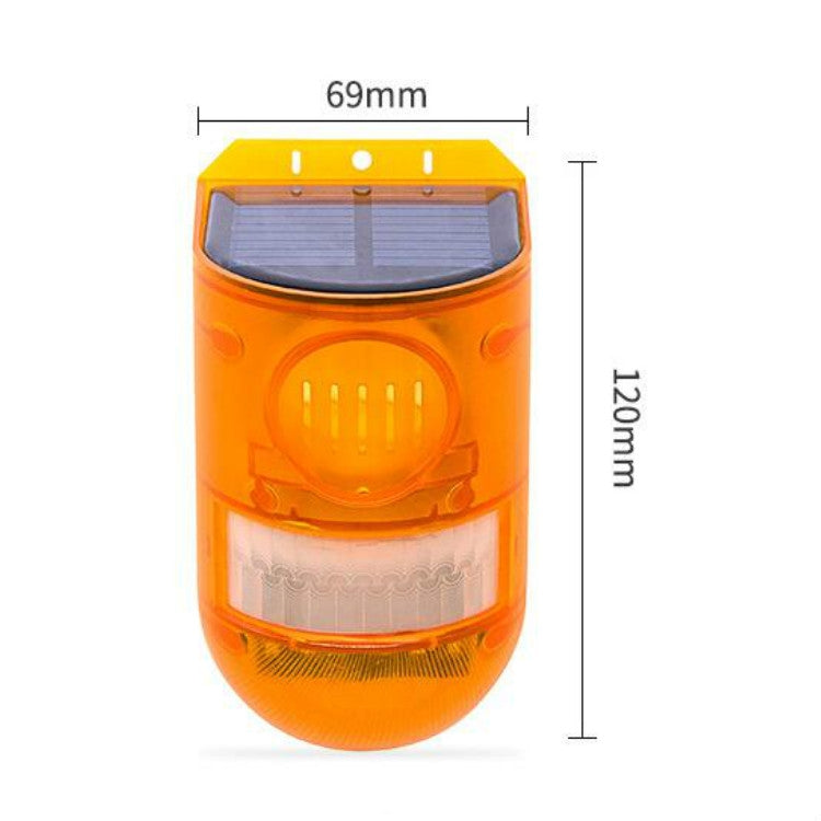 129dB Solar Alarm Light Human Body Induction Remote Control Alarm Farm Anti-theft Drive Object Sound and Light Alarm Light