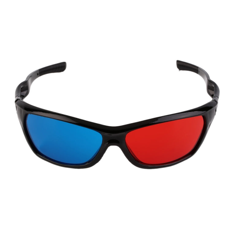 2 PCS Universal 3D Plastic Glasses Black Frame 3D Visoin Glass For Dimensional Anaglyph Movie Game DVD Video-Reluova