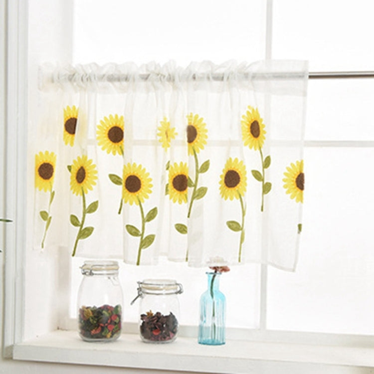 Simple Daisy Half Curtain Balcony Bedroom Curtain Light Curtain My Store