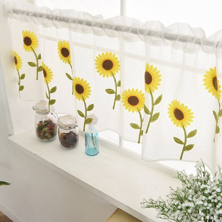 Simple Daisy Half Curtain Balcony Bedroom Curtain Light Curtain My Store