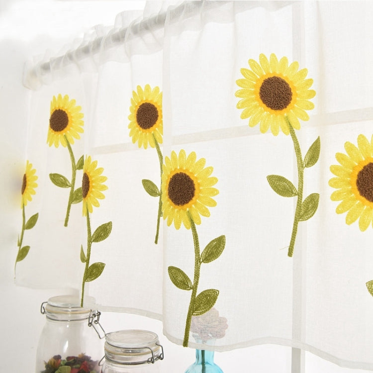 Simple Daisy Half Curtain Balcony Bedroom Curtain Light Curtain My Store