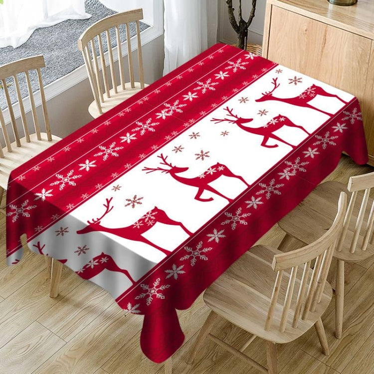 Household Rectangular Tablecloth Christmas Dining Coffee Table Cloth Decoration