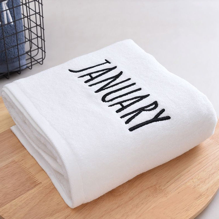 Month Embroidery Soft Absorbent Increase Thickened Adult Cotton Bath Towel My Store