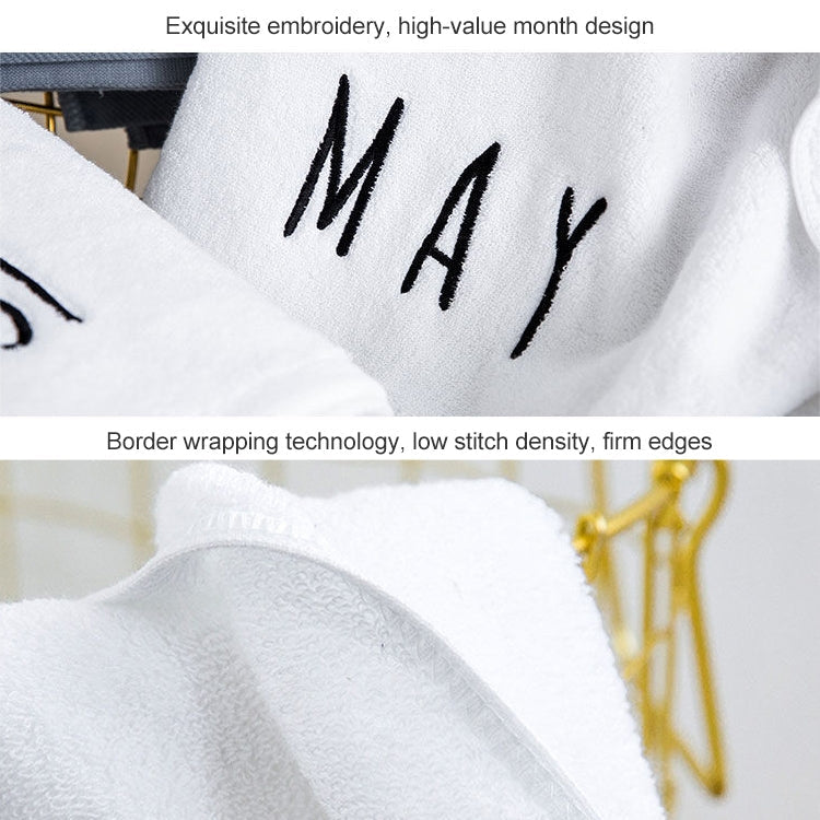 Month Embroidery Soft Absorbent Increase Thickened Adult Cotton Bath Towel My Store