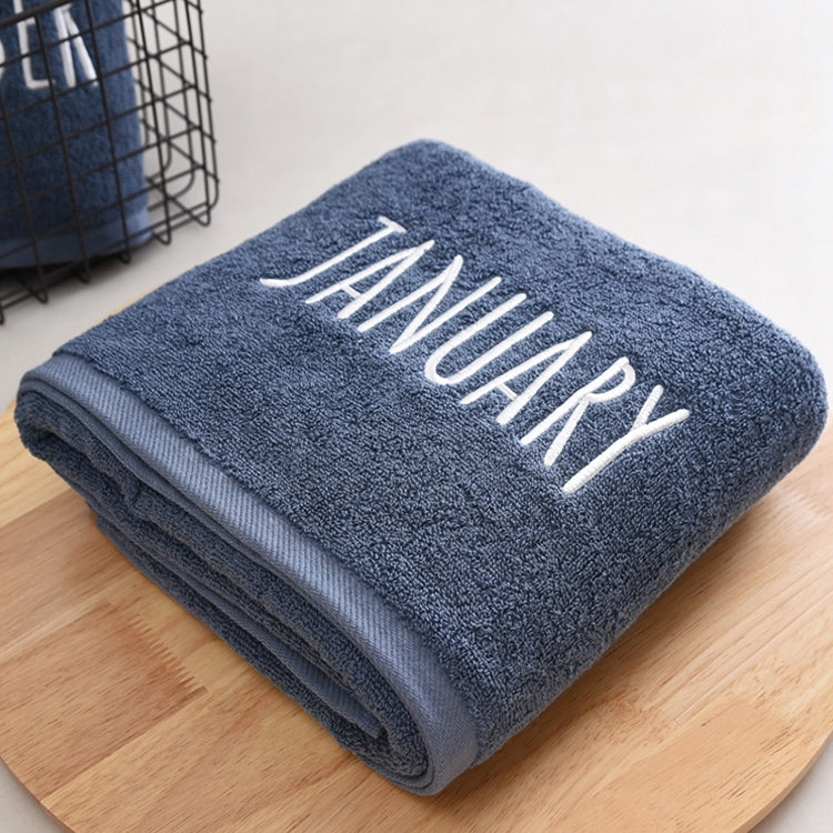 Month Embroidery Soft Absorbent Increase Thickened Adult Cotton Bath Towel My Store