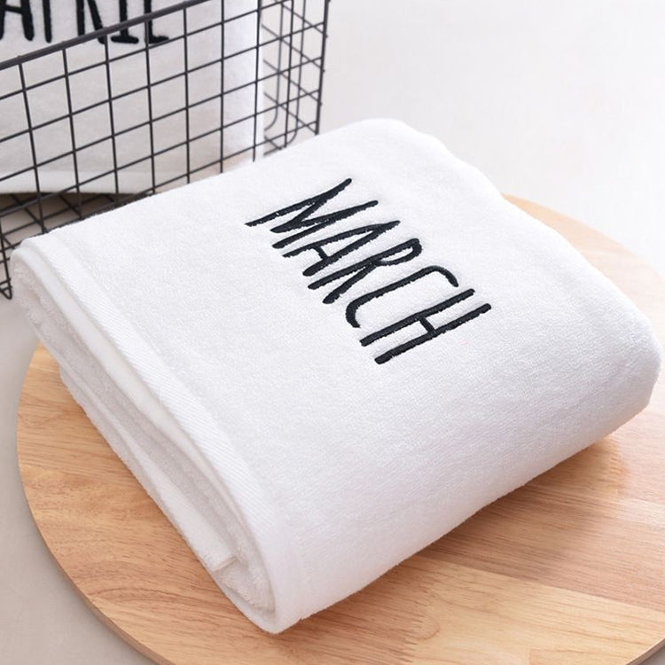 Month Embroidery Soft Absorbent Increase Thickened Adult Cotton Bath Towel My Store