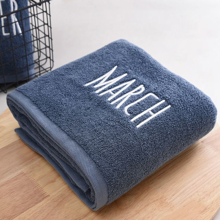 Month Embroidery Soft Absorbent Increase Thickened Adult Cotton Bath Towel My Store