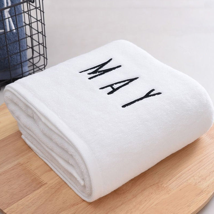 Month Embroidery Soft Absorbent Increase Thickened Adult Cotton Bath Towel My Store