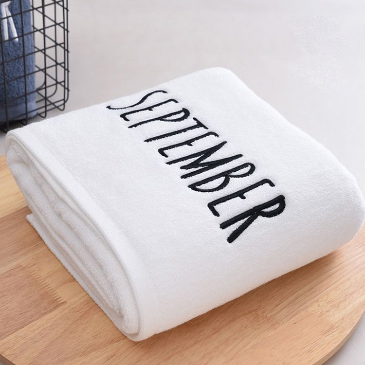 Month Embroidery Soft Absorbent Increase Thickened Adult Cotton Bath Towel My Store