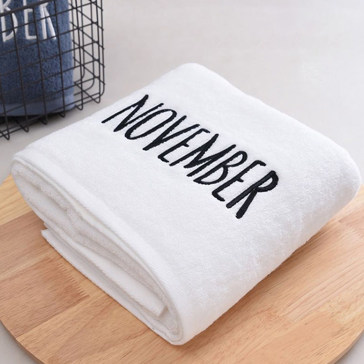 Month Embroidery Soft Absorbent Increase Thickened Adult Cotton Bath Towel My Store