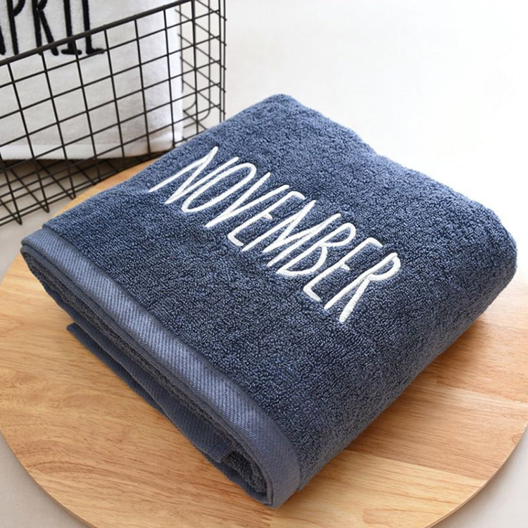 Month Embroidery Soft Absorbent Increase Thickened Adult Cotton Bath Towel My Store