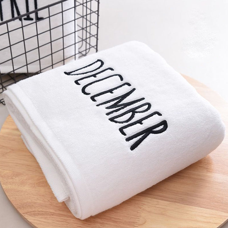 Month Embroidery Soft Absorbent Increase Thickened Adult Cotton Bath Towel My Store