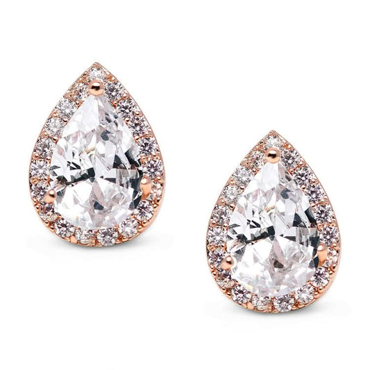 Heart Seed Drop Earrings Zircon Fashion Stud Earrings Reluova