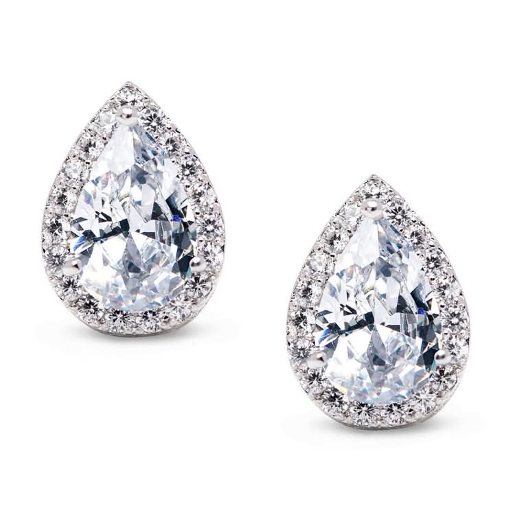 Heart Seed Drop Earrings Zircon Fashion Stud Earrings Reluova