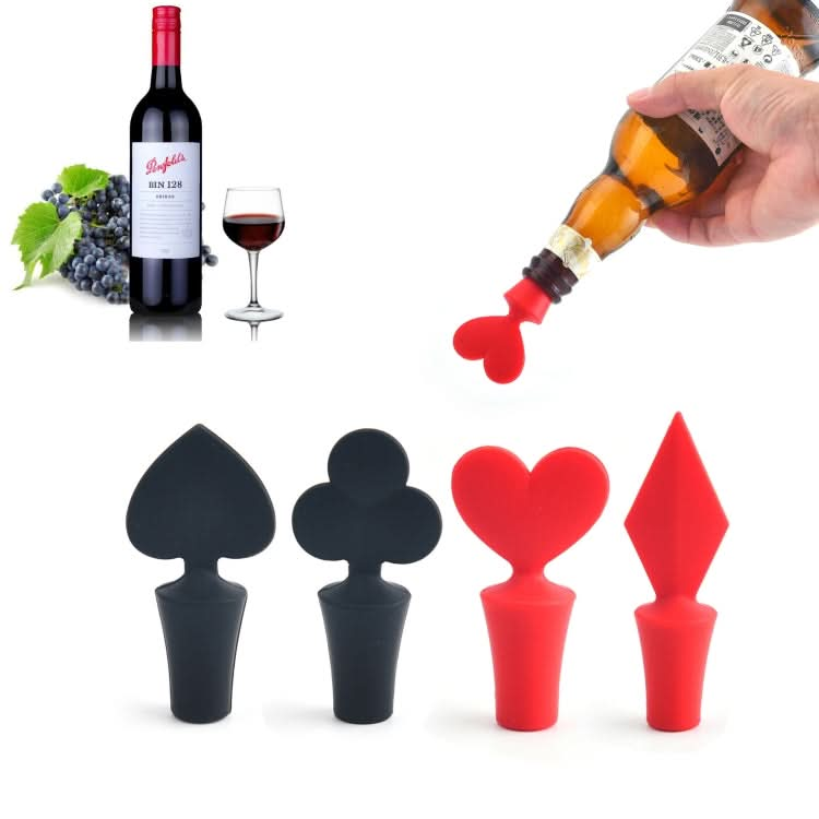 Silicone Wine Stopper Poker Series Wine Stopper - Reluova