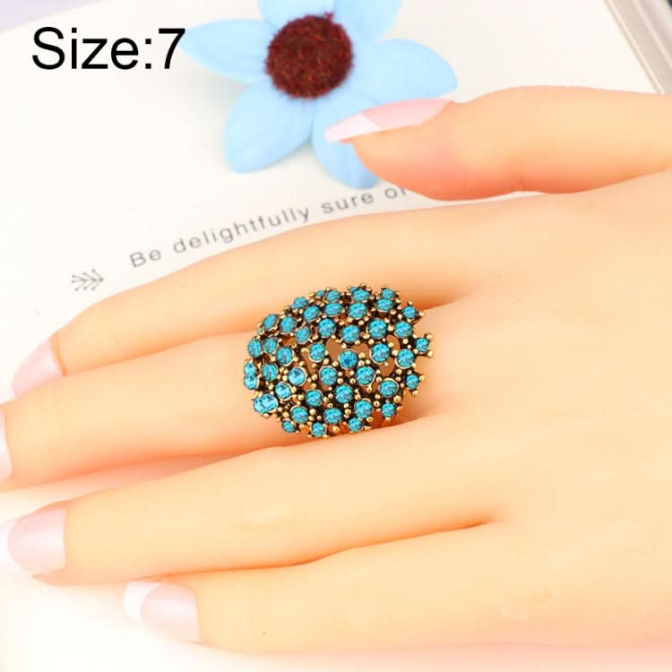 Women Charms Bohemia Jewelry Antique Resin Ethnic Rings Reluova