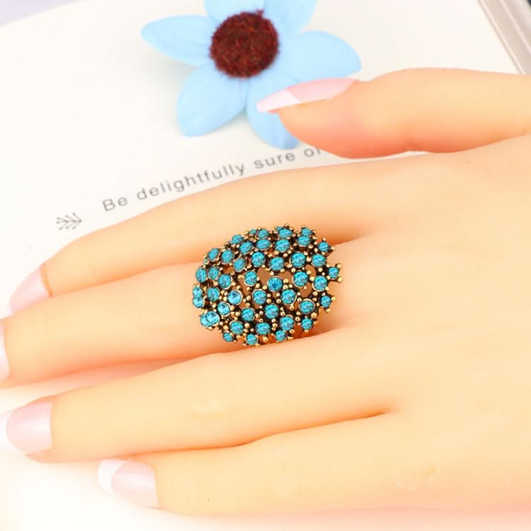 Women Charms Bohemia Jewelry Antique Resin Ethnic Rings Reluova