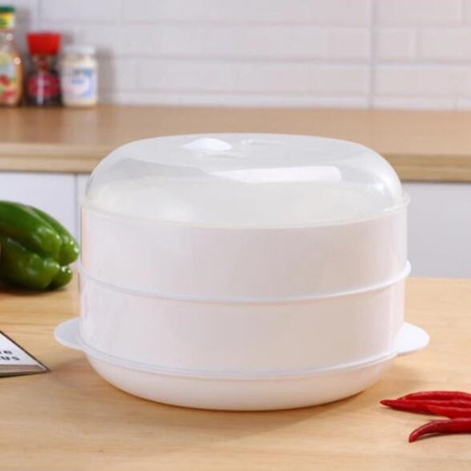 Microwave Steamer Cooker Steam Cooking Pot Accessories Vegetables Seafood Steamer