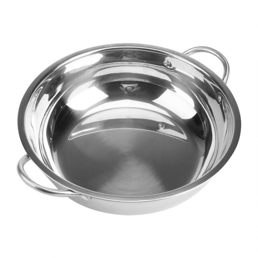 Stainless Steel Hot Pot Thick Non-magnetic Clear Soup Pot Double-eared Hot Pot