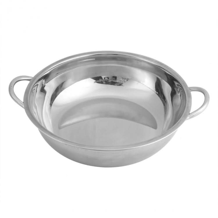 Stainless Steel Hot Pot Thick Non-magnetic Clear Soup Pot Double-eared Hot Pot Reluova