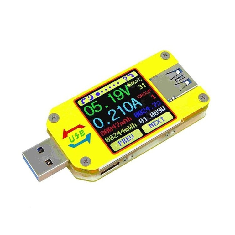 USB 3.0 Color Display Screen Tester Voltage-current Measurement Type-C Meter, Support Android APP Reluova