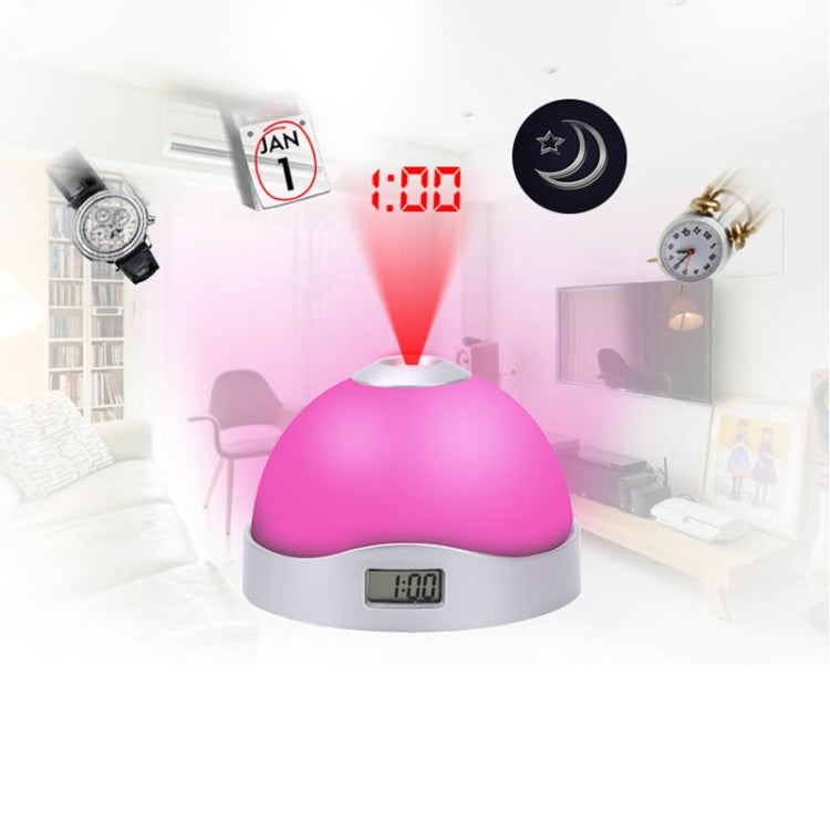 Lazy Magic Colorful Luminous Projection Clock LED Hemisphere Alarm Clock My Store