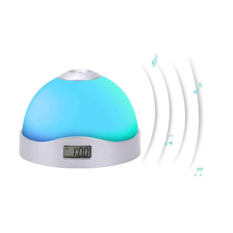 Lazy Magic Colorful Luminous Projection Clock LED Hemisphere Alarm Clock My Store