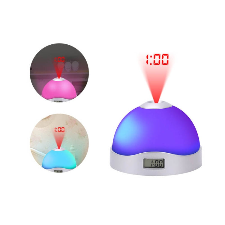 Lazy Magic Colorful Luminous Projection Clock LED Hemisphere Alarm Clock My Store