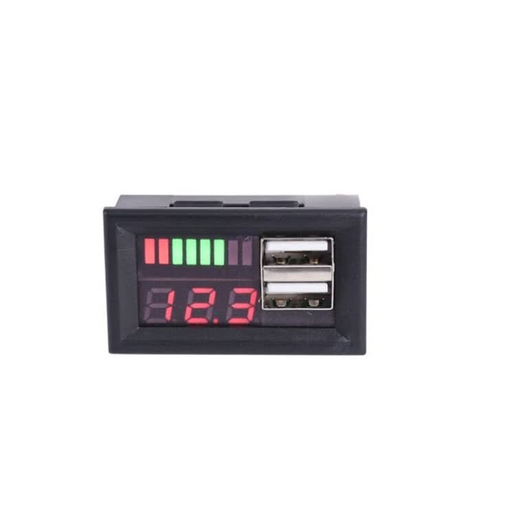 DL-USB-02 Car 12V Battery Voltage Power Display Meter Head Integrated Dual USB Output 5V2A Voltage Conversion My Store