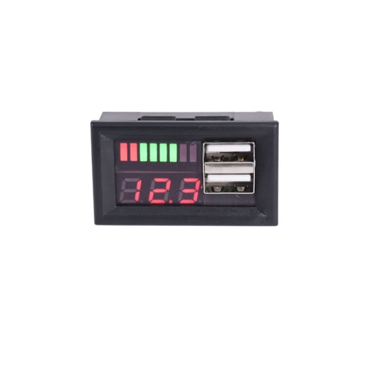 DL-USB-02 Car 12V Battery Voltage Power Display Meter Head Integrated Dual USB Output 5V2A Voltage Conversion My Store