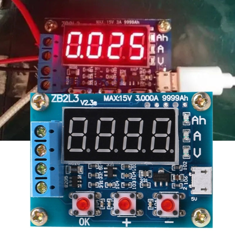 ZB2L3 Battery Capacity Tester 1.2-12V 18650 Li-ion Lithium Lead-acid Battery Capacity Meter Discharge Tester Analyzer