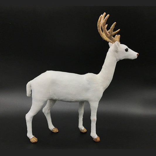 Simulation Deer Home Ornaments Plush Christmas Deer Doll Holiday Decorations