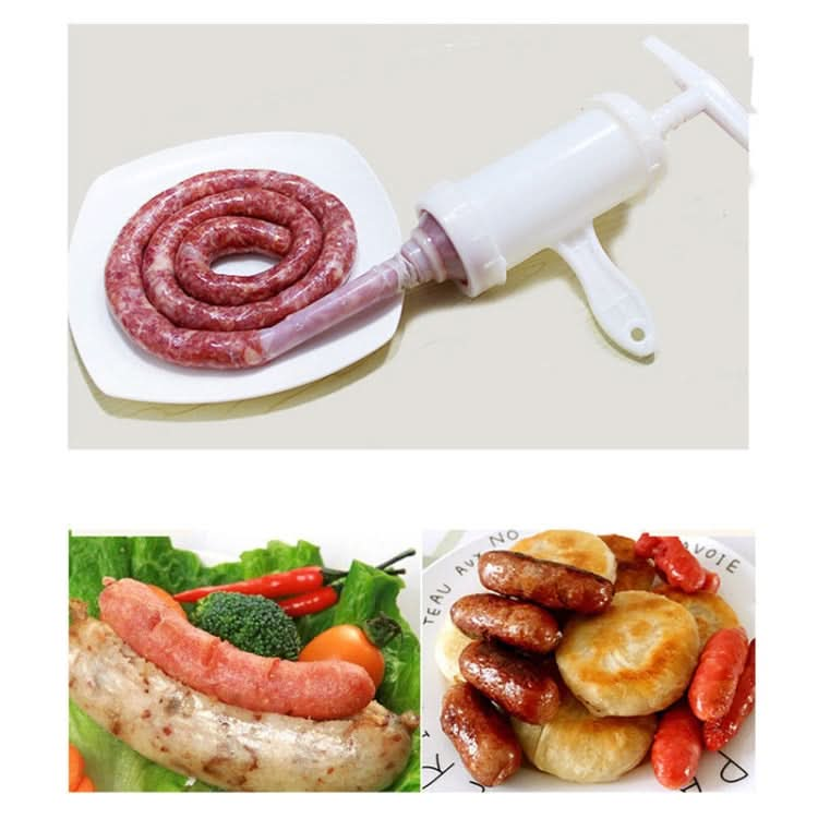 2 PCS Sausage Machine Meat Stuffer Filler Hand Operated Salami Maker-Reluova