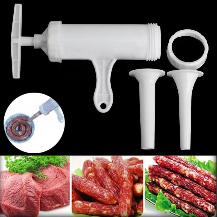 2 PCS Sausage Machine Meat Stuffer Filler Hand Operated Salami Maker-Reluova