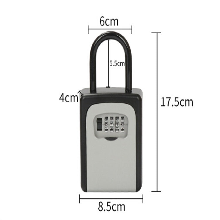 Safty Key Lock Box Combination Portable Aluminium Alloy Key Safe Box Security Key Holder Secure Box My Store