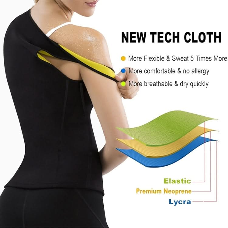 3 PCS Neoprene Sweat Sauna Hot Body Shapers Vest Waist Trainer Slimming Vest Shapewear Weight Loss Waist Shaper Corset-Reluova