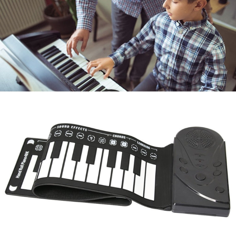 49-Key Portable Hand-Rolled Piano With Horn Children Beginners To Practice Electronic Piano