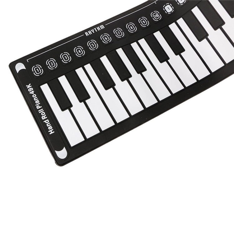 49-Key Portable Hand-Rolled Piano With Horn Children Beginners To Practice Electronic Piano