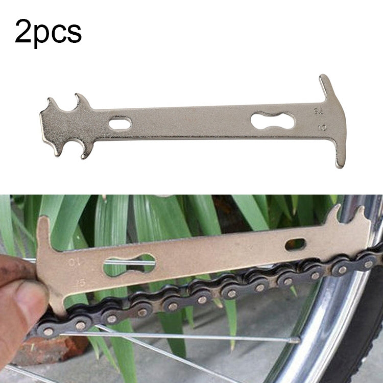 2pcs Bicycle Chain Wear Indicator Checker Mountain Road Bike MTB Chains Gauge Measurement Ruler Cycling Replacement Repair Tool Reluova