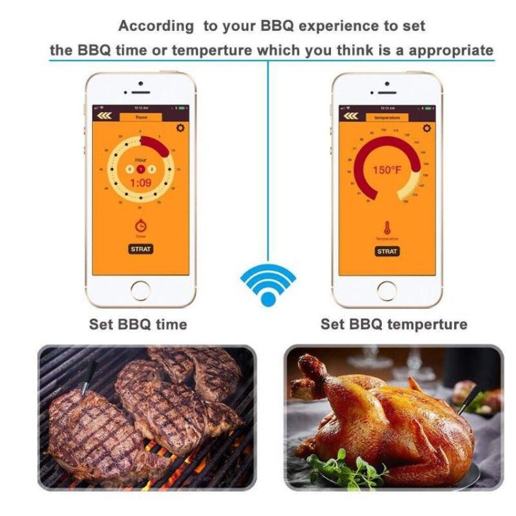 BBQ Kitchen Wireless Bluetooth Smart Food Oven Thermometer