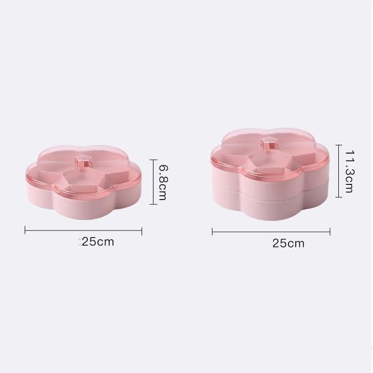 Flower-shaped Transparent Wedding Candy Snack Dried Fruit Storage Box