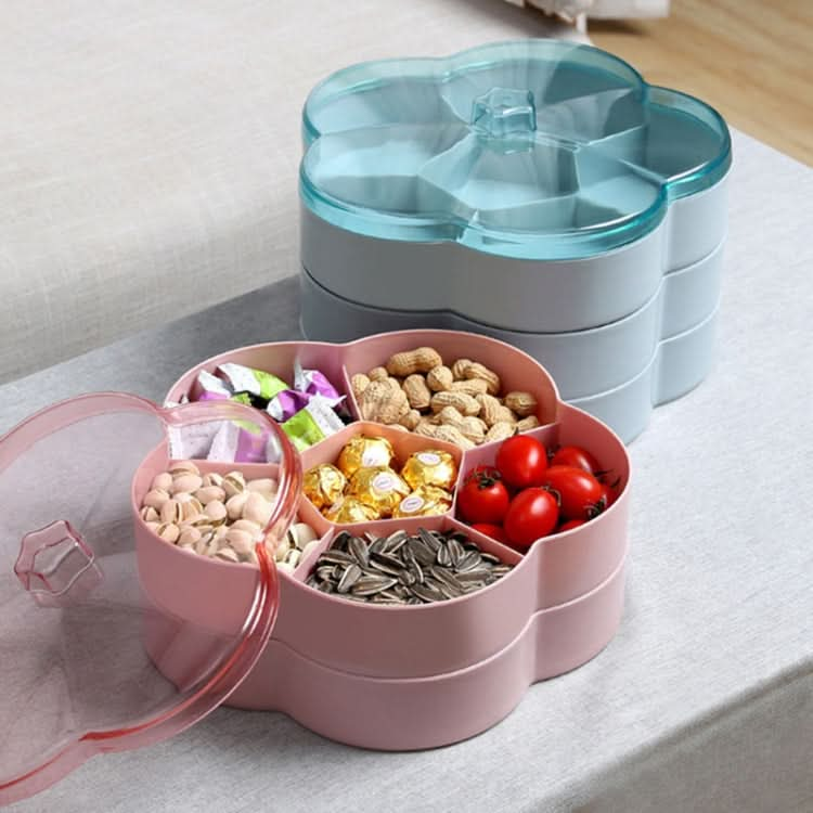 Flower-shaped Transparent Wedding Candy Snack Dried Fruit Storage Box