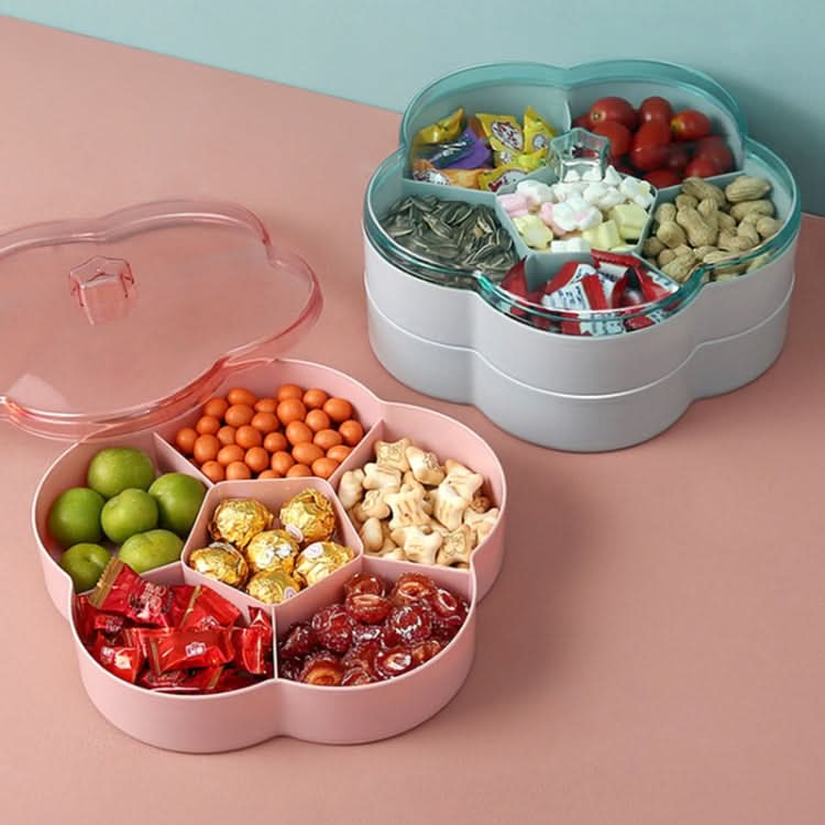 Flower-shaped Transparent Wedding Candy Snack Dried Fruit Storage Box